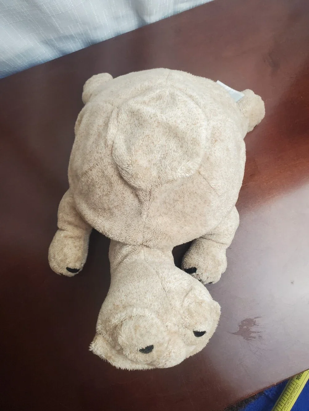Vintage Cuddly Quarry Critters 2003 Tortoise Turtle 12” Plush Tan Sand Color